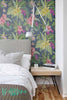 Tropical Pattern Wallpaper - Removable Wallpaper - Tropical Wallpaper - Exotic Wall Sticker - Exotic Wall Decal -Hawaiian Adhesive Wallpaper