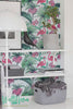 Tropical Pattern Wallpaper | Exotic Removable Wallpaper | Palm leaves Wallpaper | Flamingo Wall Sticker | Tropical Palm Self Adhesive Wallpaper