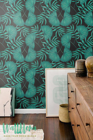 Palm Areca Pattern Wallpaper | Palm Areca Removable Wallpaper | Bismarkia Wallpaper | Palm Wall Sticker | Bismarkia Self Adhesive Wallpaper