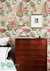 Plumeria Wallpaper | Hibiscus Wallpaper | Hawaiian Wallpaper | Plumeria Wall Sticker | Plumeria Wall Decal | Hibiscus Adhesive Wallpaper