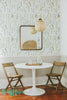Flowers and Grass Siluets Wallpaper | Grass Removable Wallpaper | Flowers Wall Decal | Flowers and Grass Siluets Self Adhesive Wallpaper
