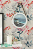 Watercolour Rowan Pattern Wallpaper | Removable Wallpaper | Rowan Wallpaper | Rowan Wall Sticker | Rowan Wall Decal | Rowan Self Adhesive Wallpaper