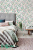 White and Pink Apple Tree Wallpaper | Removable Wallpaper | Apple tree Wallpaper | Apple tree Wall Sticker | Apple Tree Adhesive Wallpaper