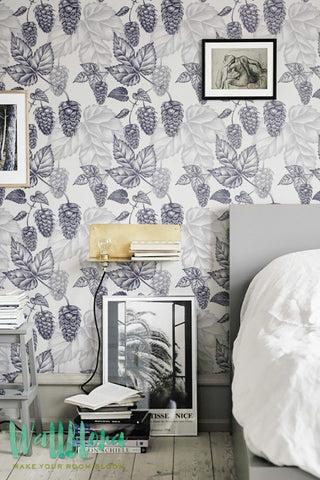 Blackberry Wallpaper - Removable Wallpaper | Blackberry Wallpaper - Blackberry Wall Sticker - Blackberry Self Adhesive Wallpaper